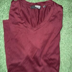 Murano Deep Maroon V-Neck Shirt